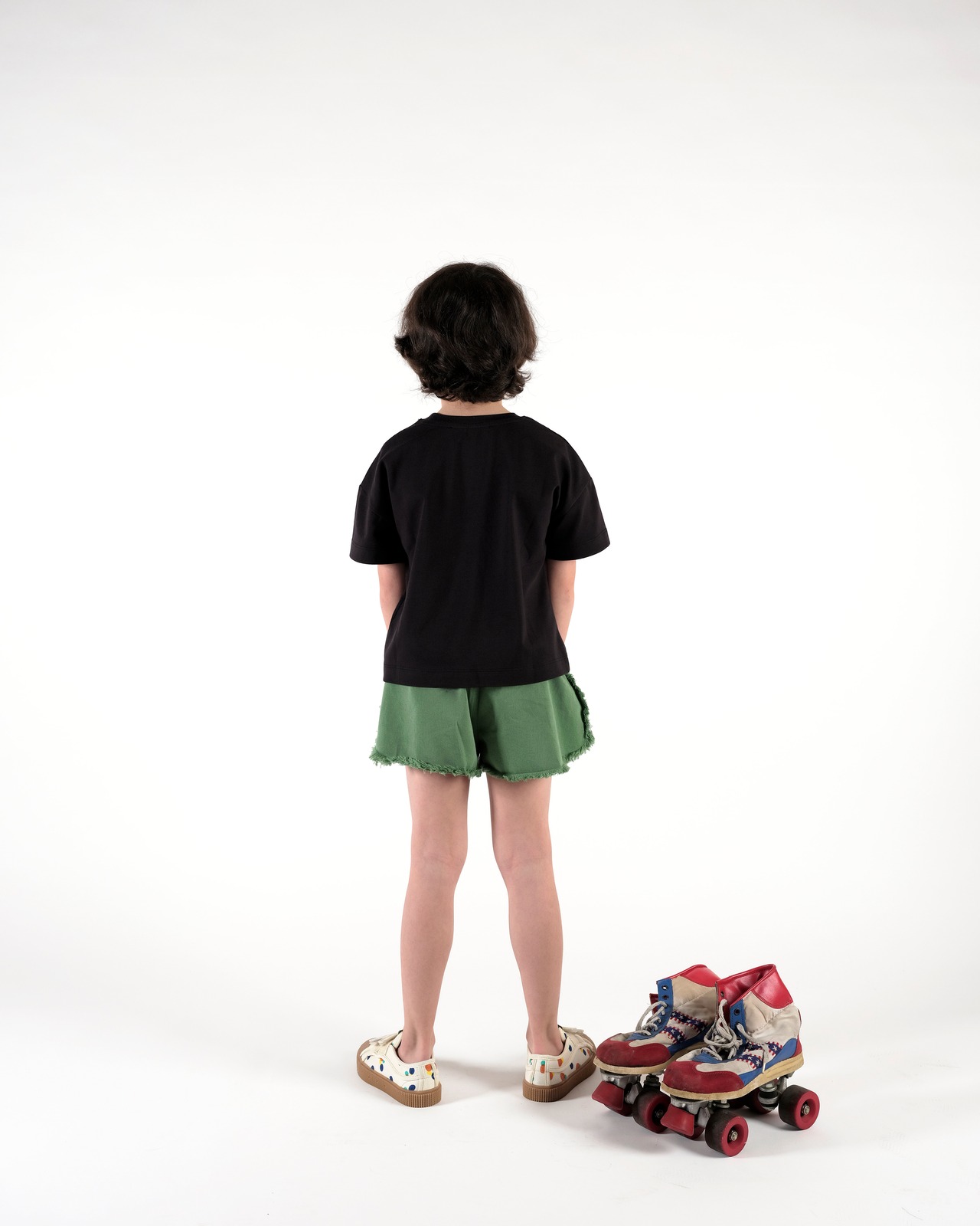 〈 WOLF&RITA 24SS 〉  AUGUSTO STONE GREEN / ショートパンツ / KIDS