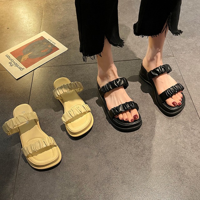 ミュールサマーレッドハイヒールサンダル 靴 シューズ 夏物 部族の婦人靴54761110225