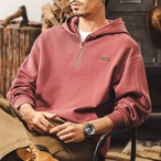 Half Zip-Up Hoodie Drop Shoulder Oversized Parker ◇2color H0586