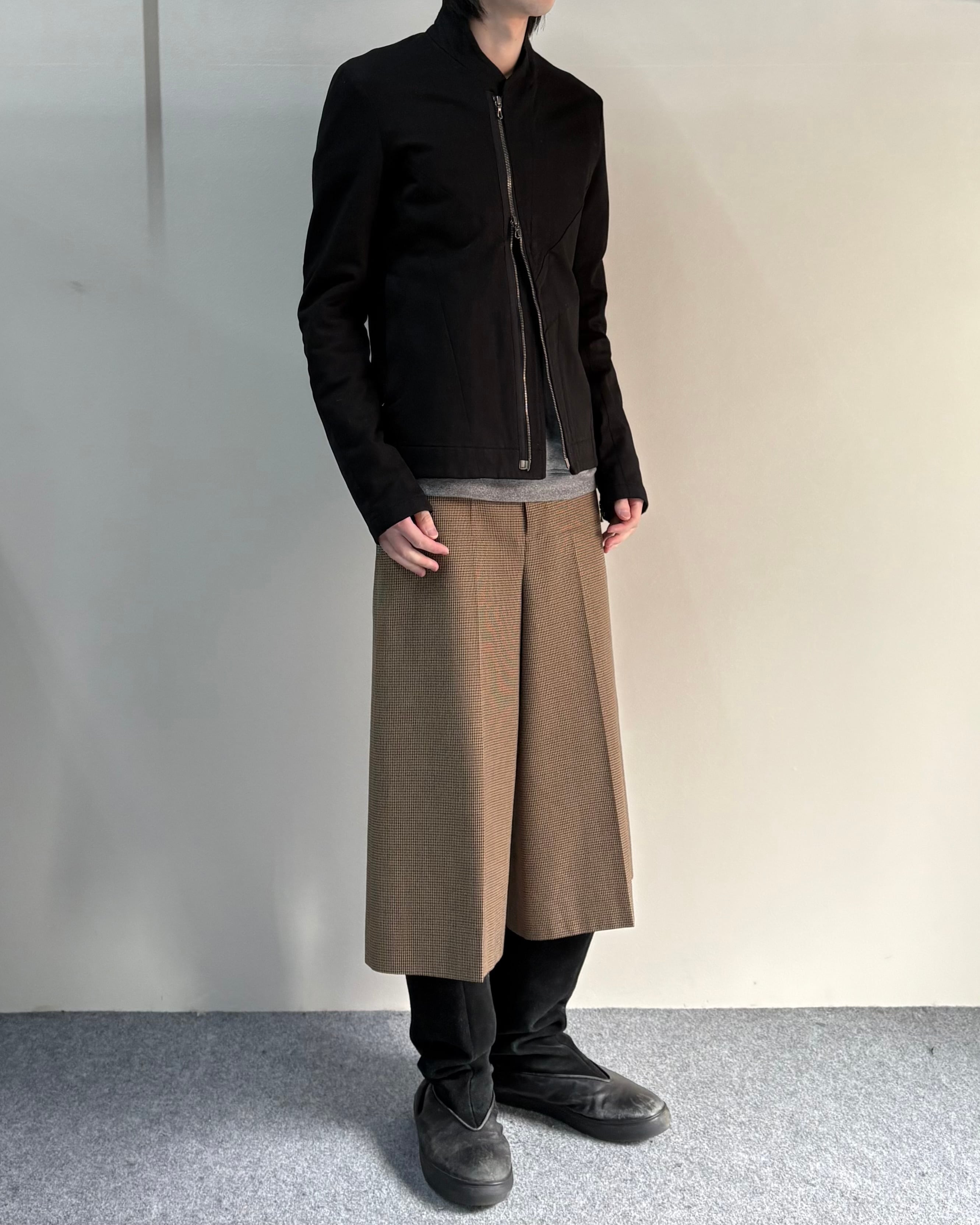 20AW/CELINE】houndstooth wide shorts | blendmarket