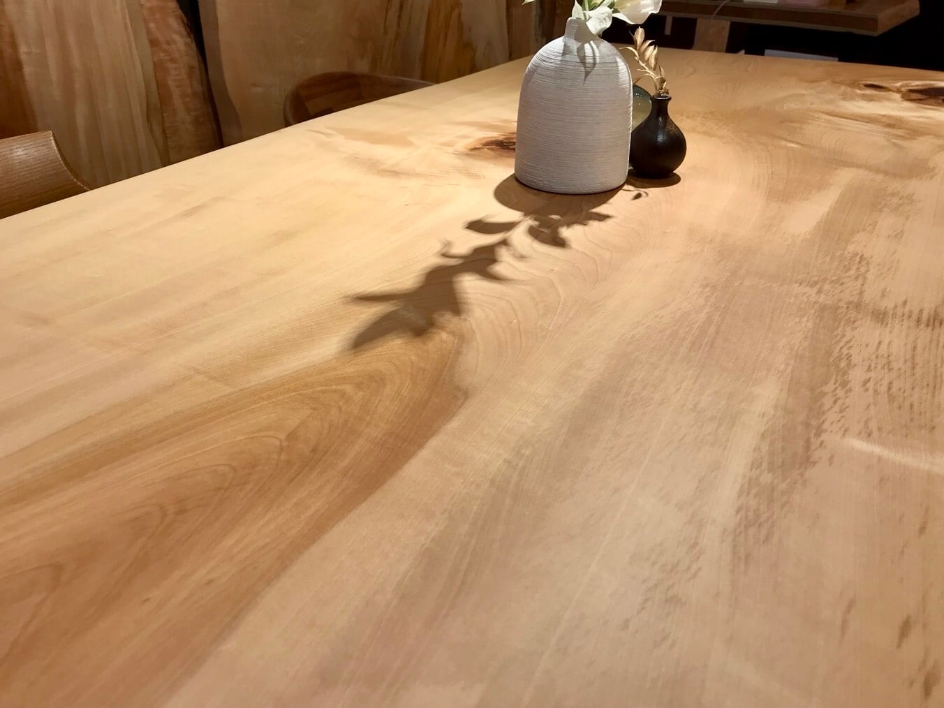 栃（トチ）_1660×740-780×48_横浜元店_テーブル天板/一枚板 262858