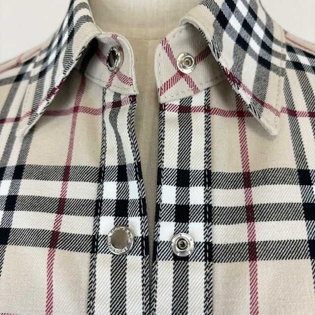 中古 バーバリーブルーレーベル BURBERRY BLUELABEL 七分袖 シャツ  
