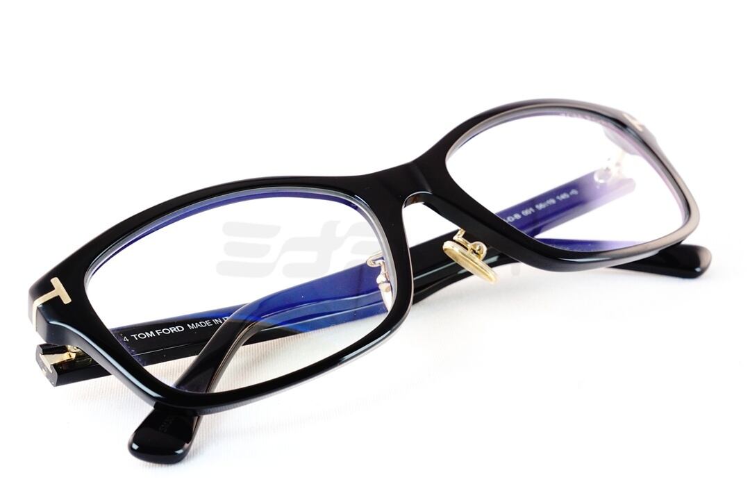TOM FORD メガネ TF5724-D-B 001 スクエア ブルーライトカット ITALY