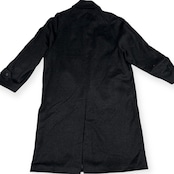 カシミヤ100% L&B HOMME エルアンドビー オム ステンカラーコート L/ダークグレー メンズ