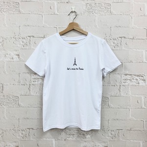 【即納】ワンポイント白Tシャツ｜シンプル　ロゴ