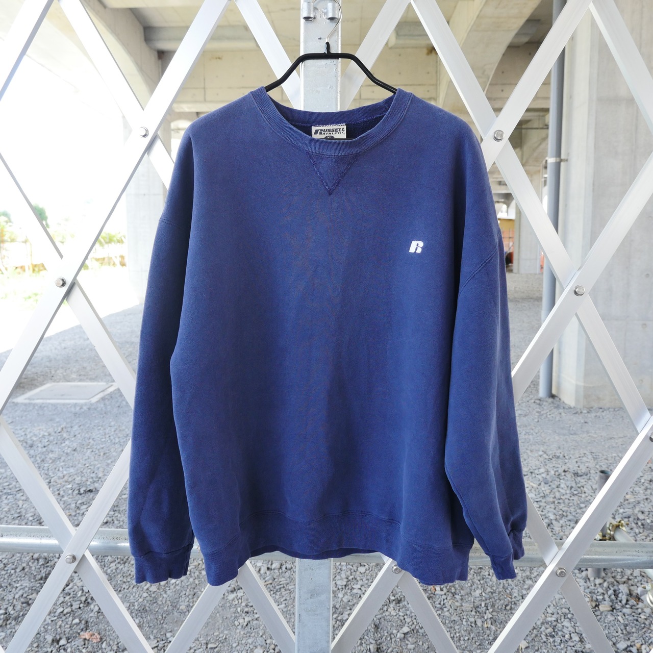 RUSSELL|00s PRO COTTON NAVY sweatshirt