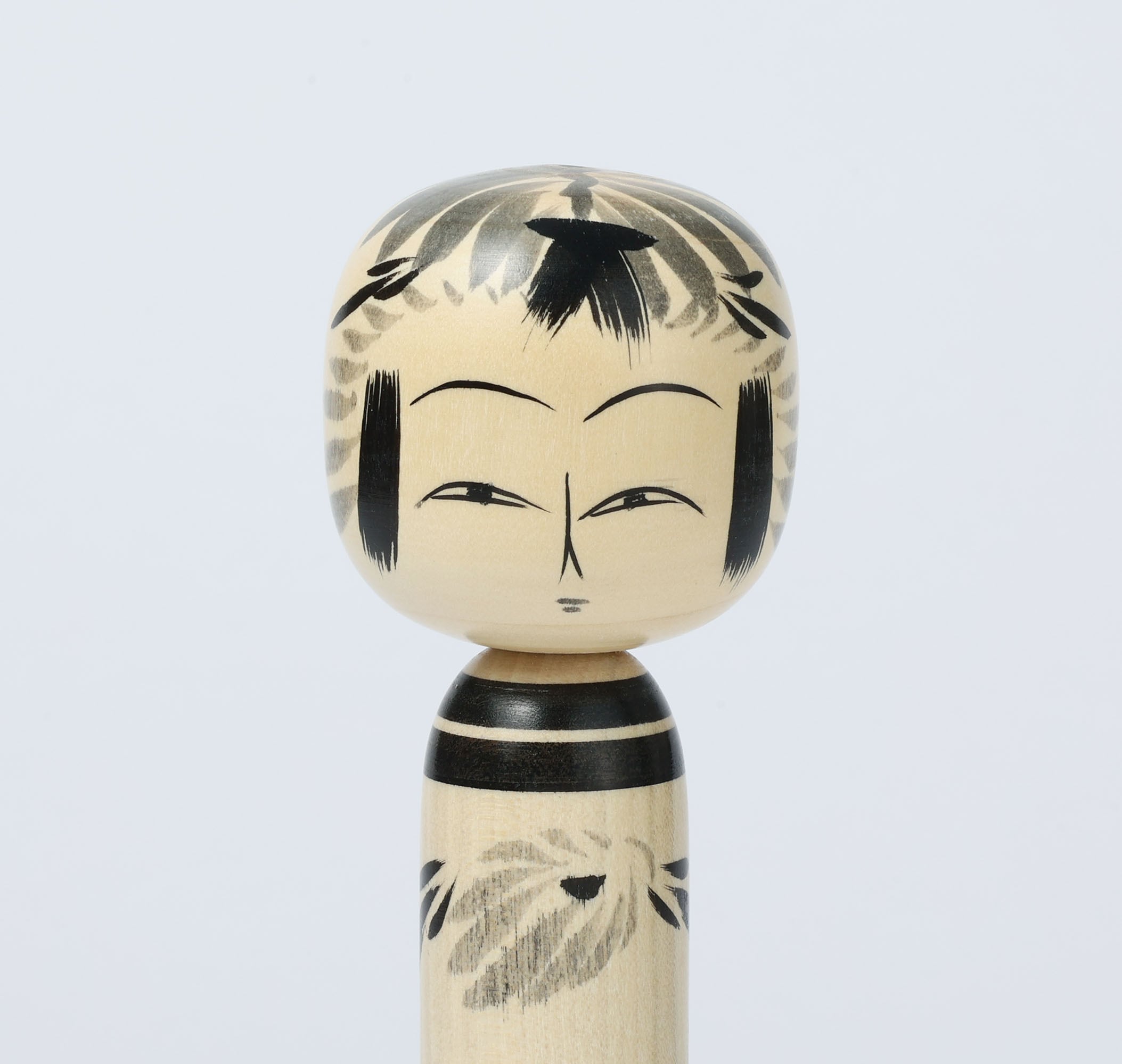 墨絵こけし Sumie-black and white kokeshi do | 小笠原義雄工人