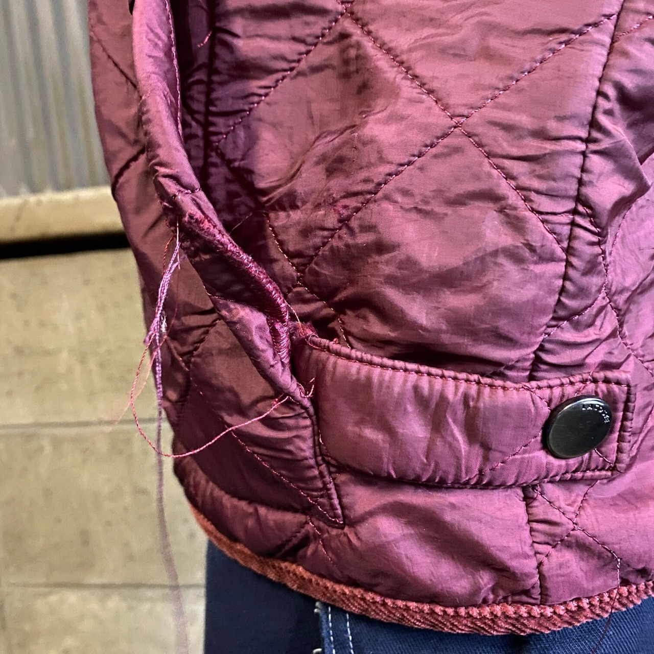 ラコステ LACOSTE キルティングジャケット メンズL相当 古着 ワン 