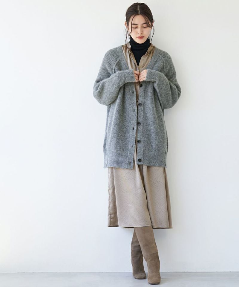 【MICA&DEAL マイカアンドディール】ALPACA V NECK LONG CARDIGAN アルパカVネックロングカーディガン  0122408253 (2COLORS) | VERSTECK powered by BASE