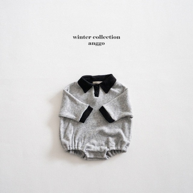 black 12m［即納］choco chip collar suit / anggo 25winter