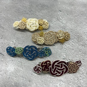 水引バレッタ　長閑（のどか）