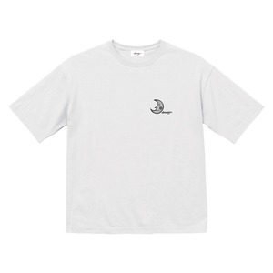 drowsy.. MOON LOGO PRINT TEE / 22SS / WH