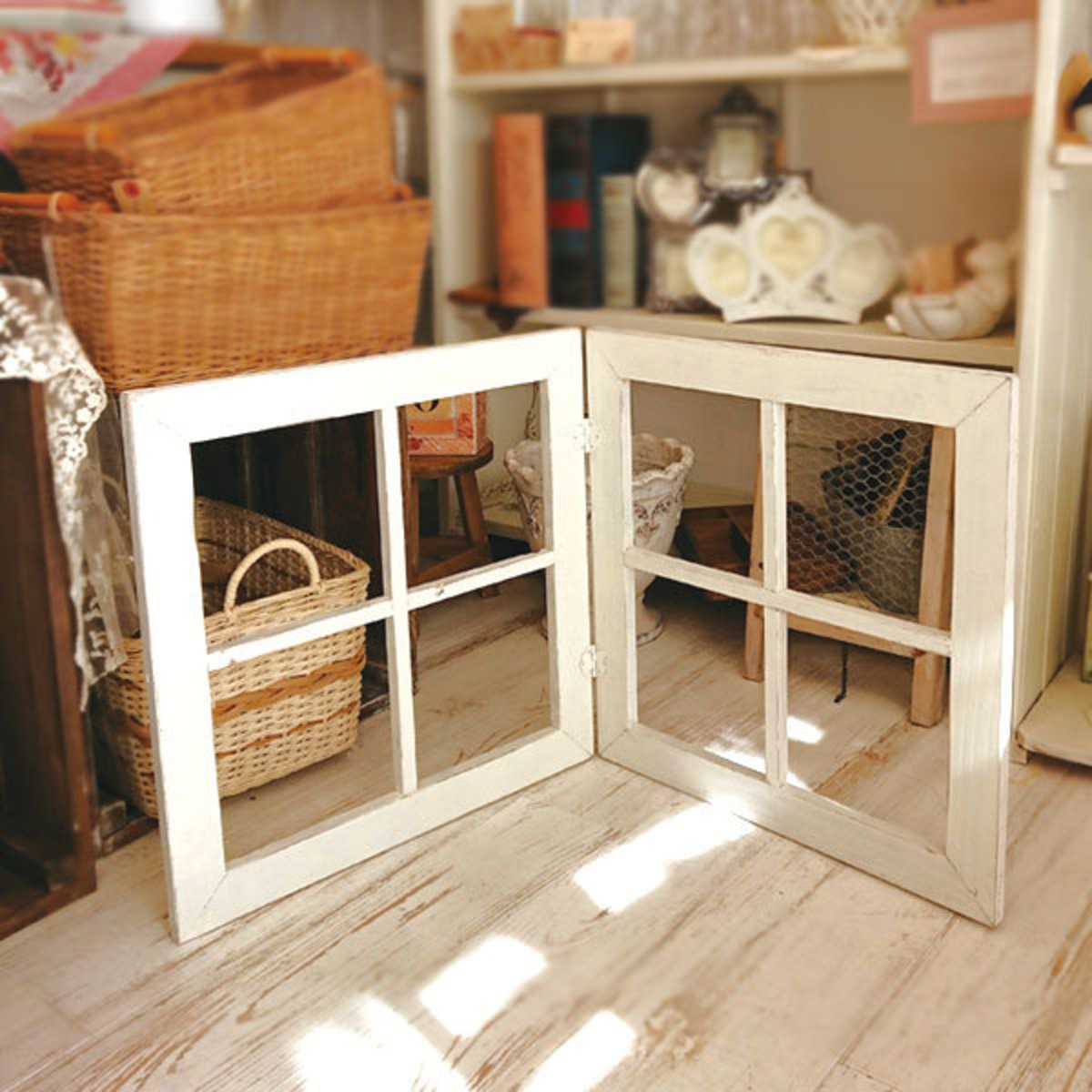 ウィンドウフレーム / 窓枠 / オブジェ / アンティーク ディスプレイ  