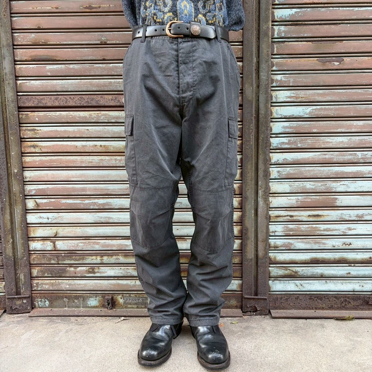 00s US Army 米軍 フィールドパンツ カーゴパンツ 民間 ブラック W86cm