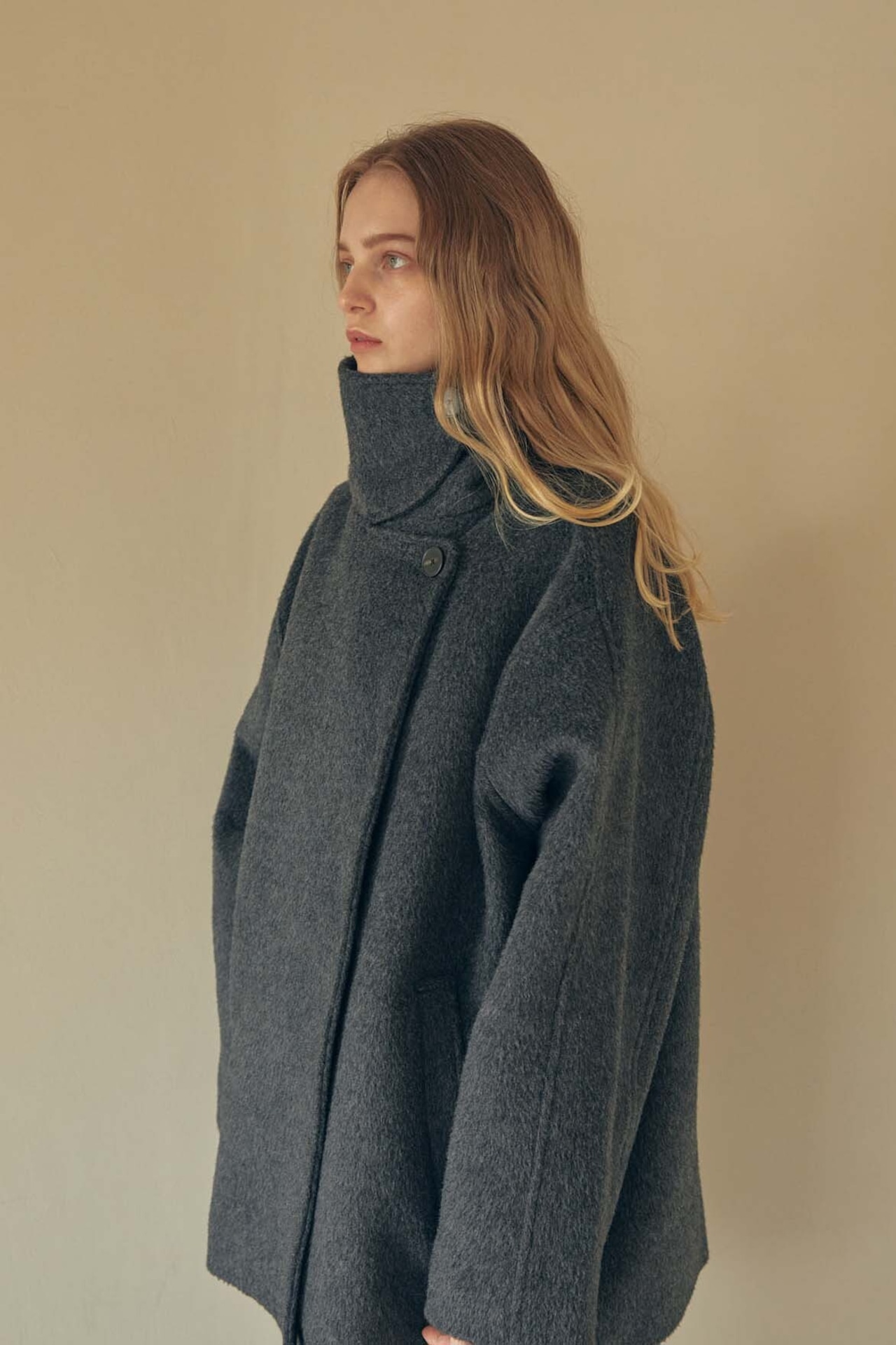 DU240700 shaggy middle coat【残り僅か】