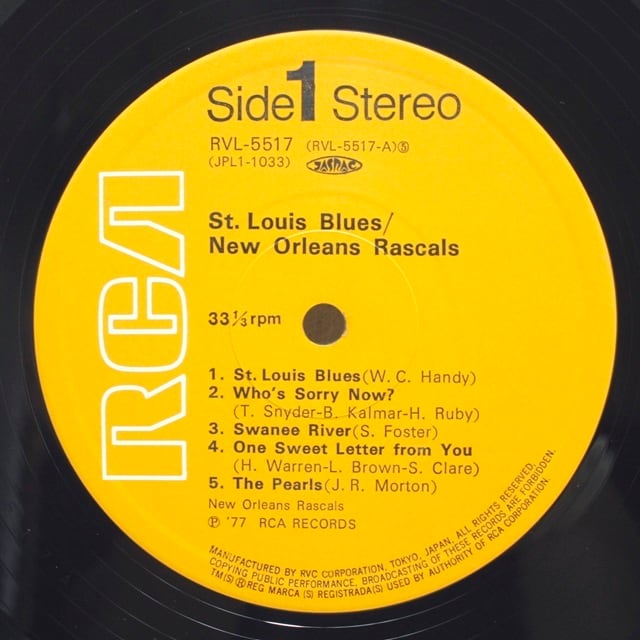 New Orleans Rascals / St. Louis Blues [RVL-5517] - 画像3