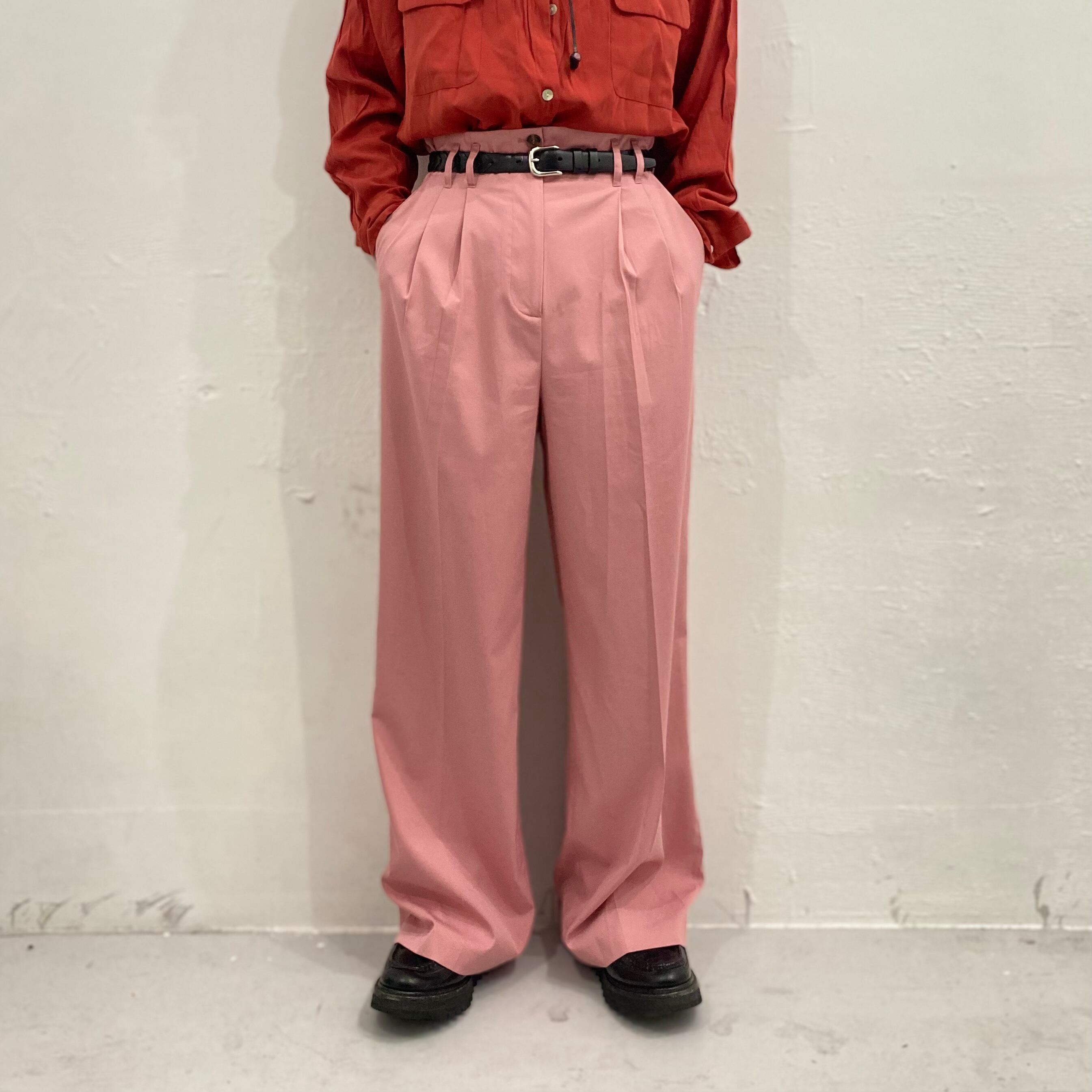WIDE STRAIGHT SILHOUETTE SLACKS