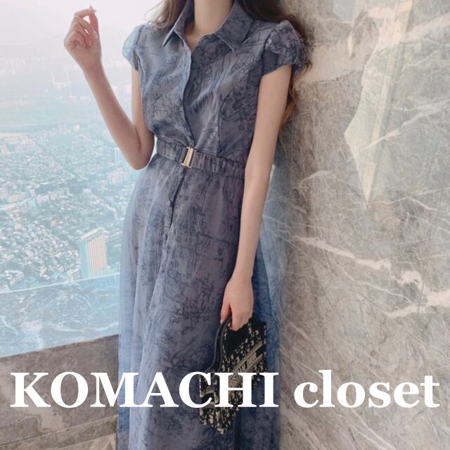 【送料無料】 ワンピース シャツワンピース ウエストベルト Vネック 半袖 襟付き ポロカラー ミドル丈 Aライン スリット 透け感 ハイウエスト スリム 細身 韓国 レディース かわいい 可愛い キュート 大人可愛い 大人女子 シンプル きれいめ 大人 気品 上品 おしゃれ お洒落 こなれ感 きちんと 大人女子 クール エレガント フェミニン ワンサイズ 夏 オルチャン 10代 20代 30代 デート 休日 普段使い デイリー コーデ トレンド 美脚 脚長 インスタ映え