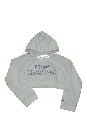 I HATE PAPARAZZI  Logo Sweat Short Hooded