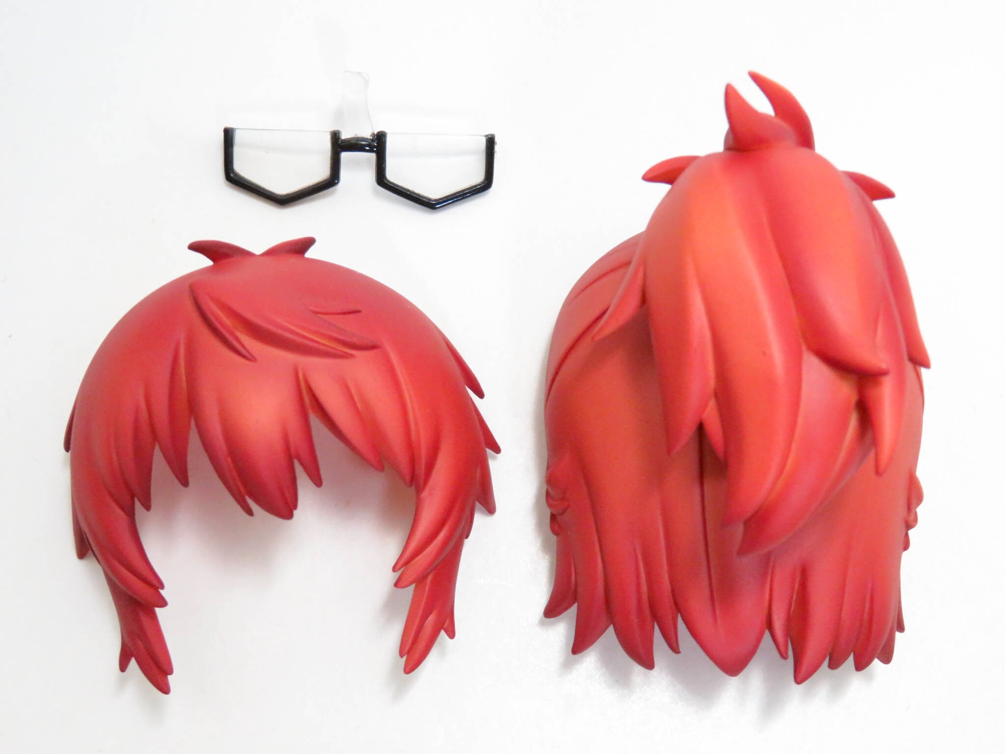 再入荷(A-ランク)【1584】 越谷夏海 髪パーツ メガネ付きポニーテール ねんどろいど