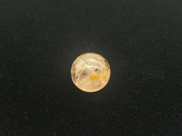 ハンドメイドビーズ素材（ルチルクォーツ）