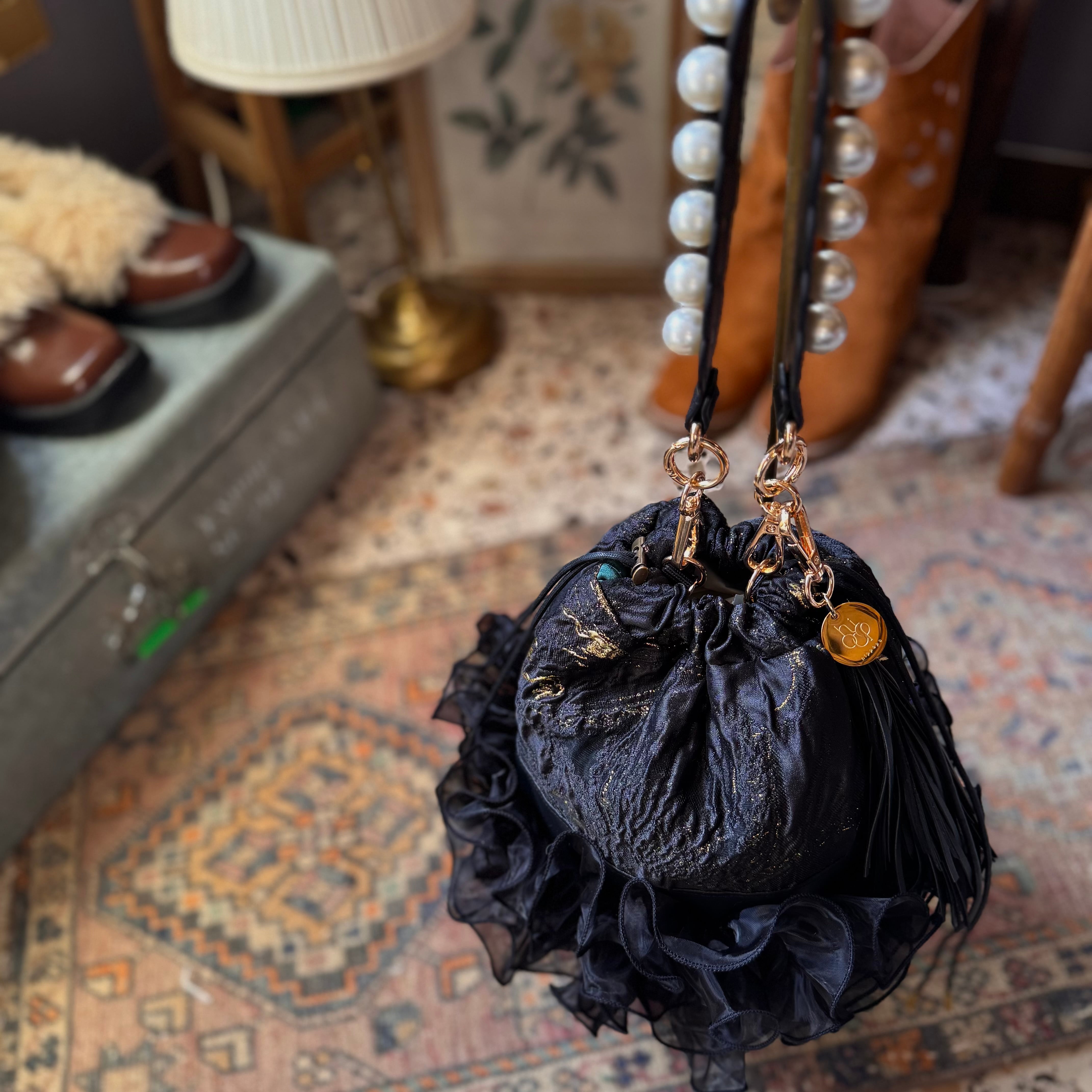 hippopo ショルダー　ハンドバッグ　2way Chic Frill Bag ショルダーバッグ | hippopo