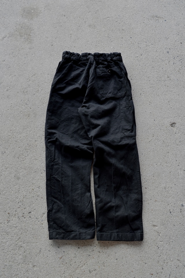 Swiss Army 80s Baker Denim Trousers Dyed Black スイス軍 デニムトラウザー 黒染め ベイカーパンツ 後期