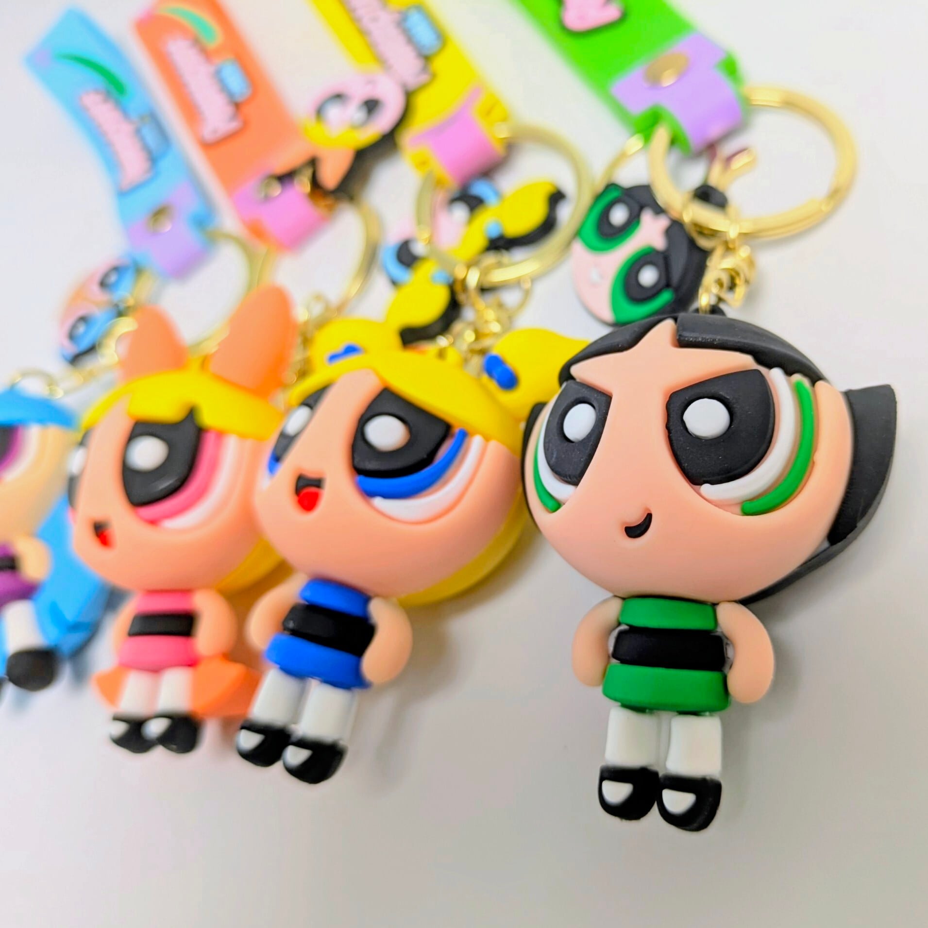 The Powerpuff Girls ( パワーパフガールズ ) 】 3D Rubber KeyHolder