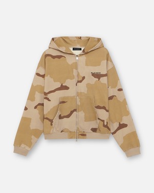 MLVINCE / classic logo zip up hoodie desert