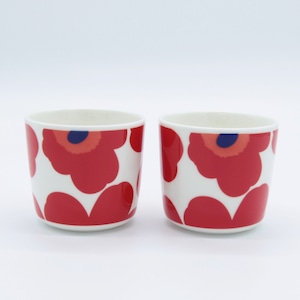 marimekko Unikko コーヒーカップセット レッド ×ホワイト