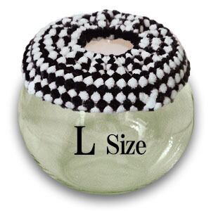 Lサイズ】ブラック×ホワイト チンチラ デグー 砂浴び容器 飛び散り防止