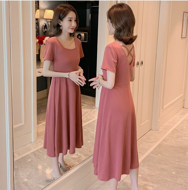 【新作】【送料無料】 マタニティ妊婦サマードレスルーズラージサイズオープンバックリアルS 大きめサイズ 夏物 AL expec317151047240