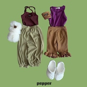 【取寄/韓国直送】PEPPER 26/SM メロンフリルレギンス|夏服|韓国子供服