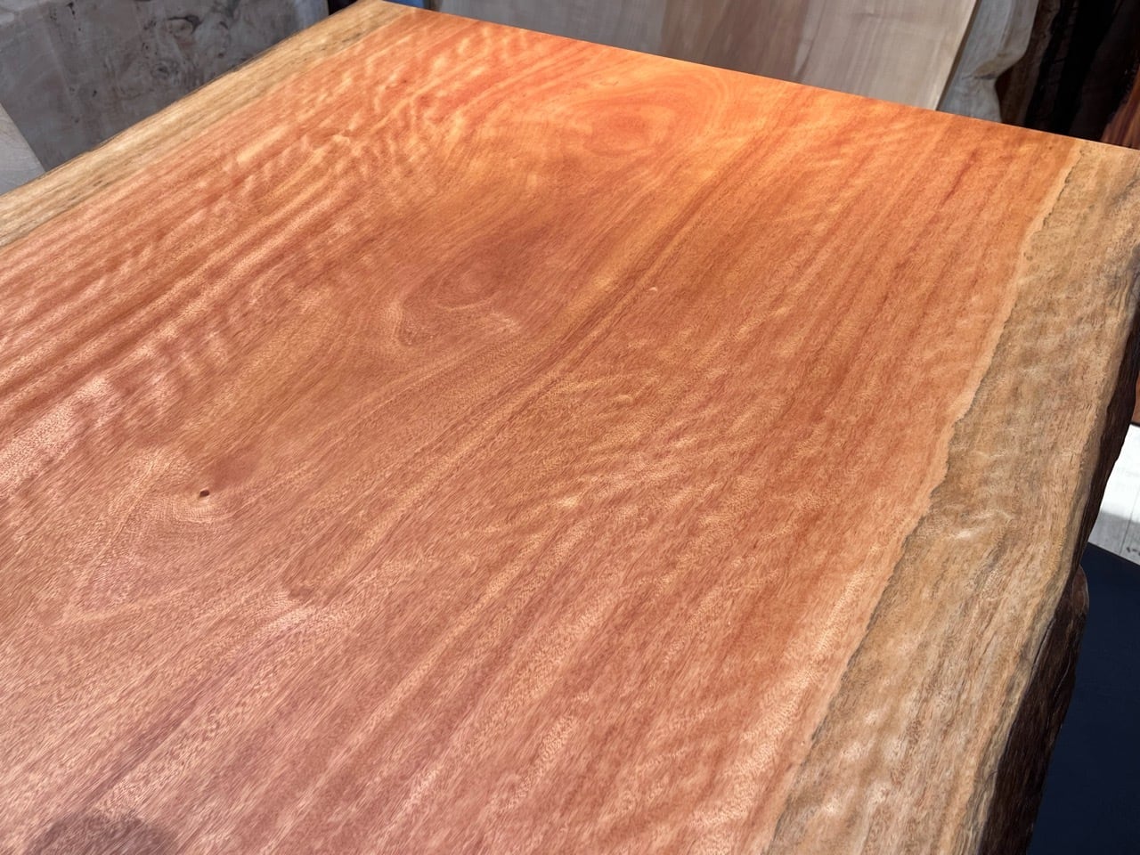 希少！一枚板天板 ボセ_2040×860-870×65_浅草本店_テーブル天板/一枚板 231249-1