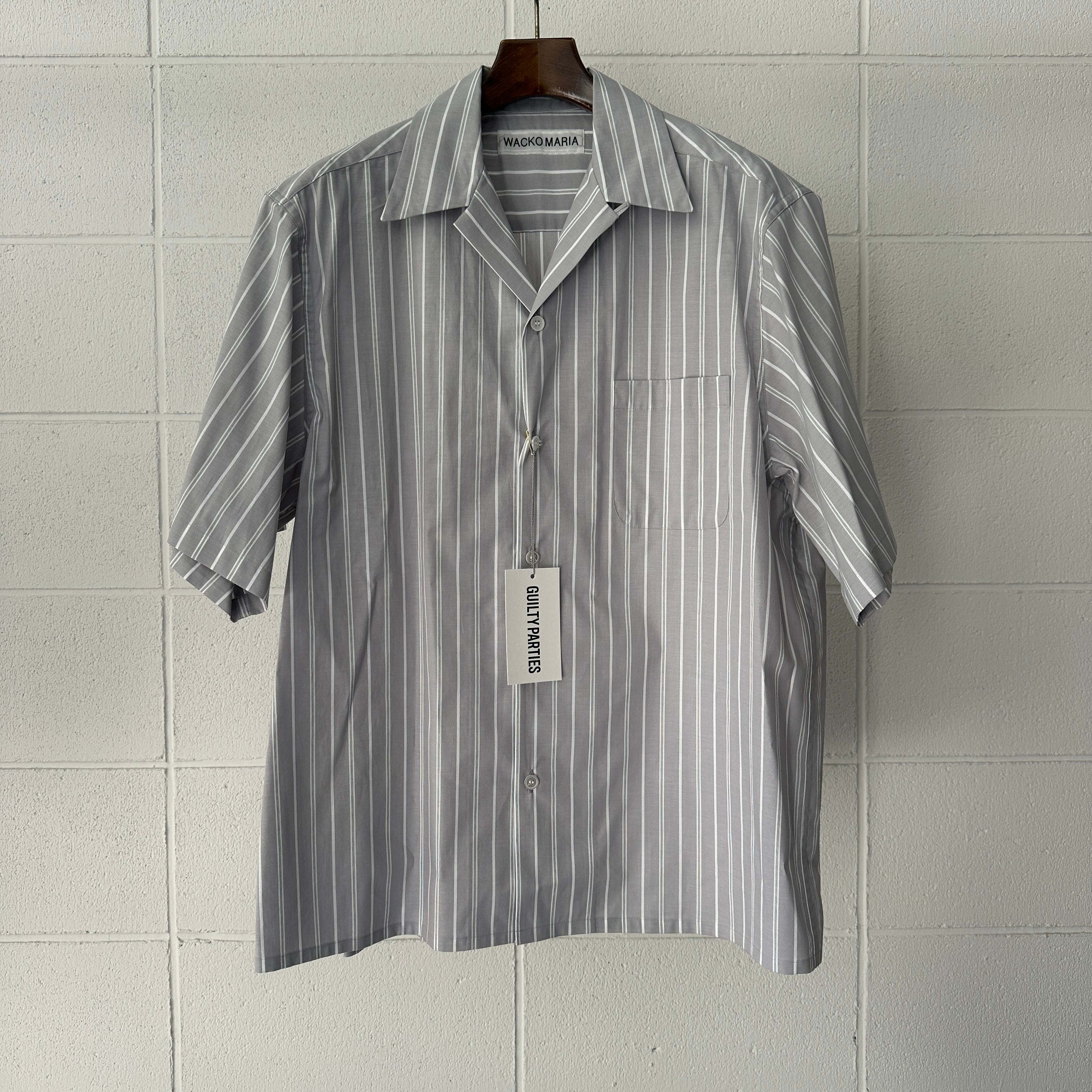 WACKOMARIA STRIPED OPEN COLLAR SHIRT | integral WACKOMARIA STRIPED OPEN COLLAR SHIRT | integral