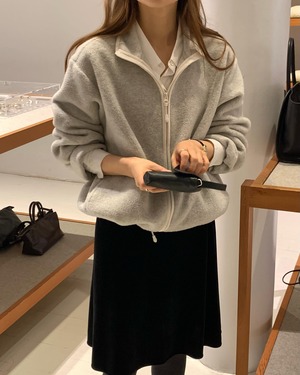 (予約) ounce / Snug fleece zip-up / 2color