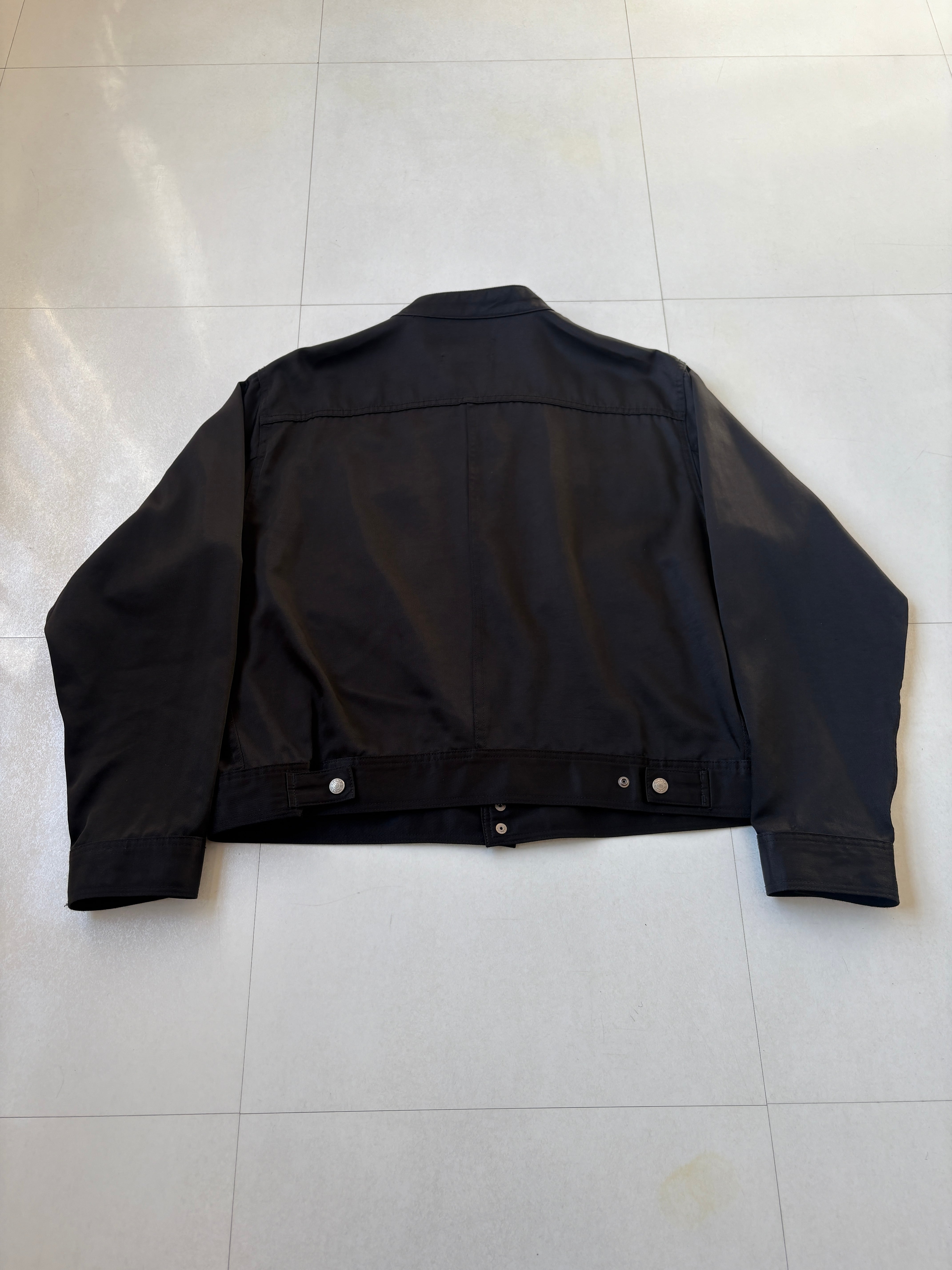 ジャケット・アウター 90s DKNY black satin motorcycle jacket s Y*7様 DKNY 黒 レザー ジャケット 90s - メルカリ