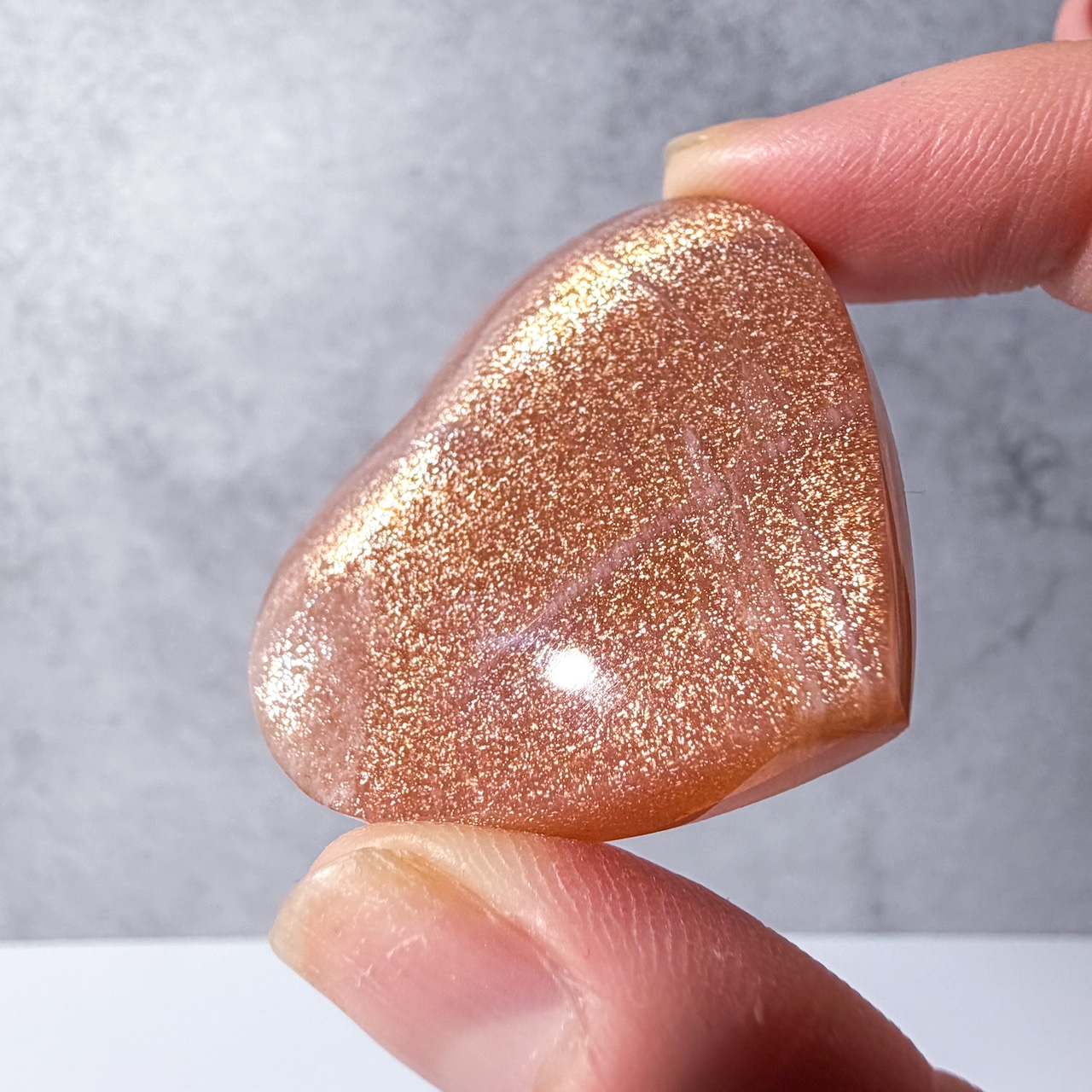 サンストーン ハート ＊ Sunstone ＊ 天然石