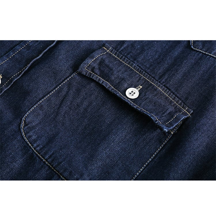 ★DENIM LAPEL SHIRT JACKET　　　A0630