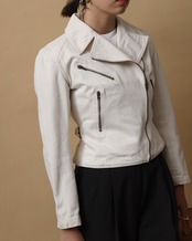 1990's Alaia / Lace Up Riders Jacket