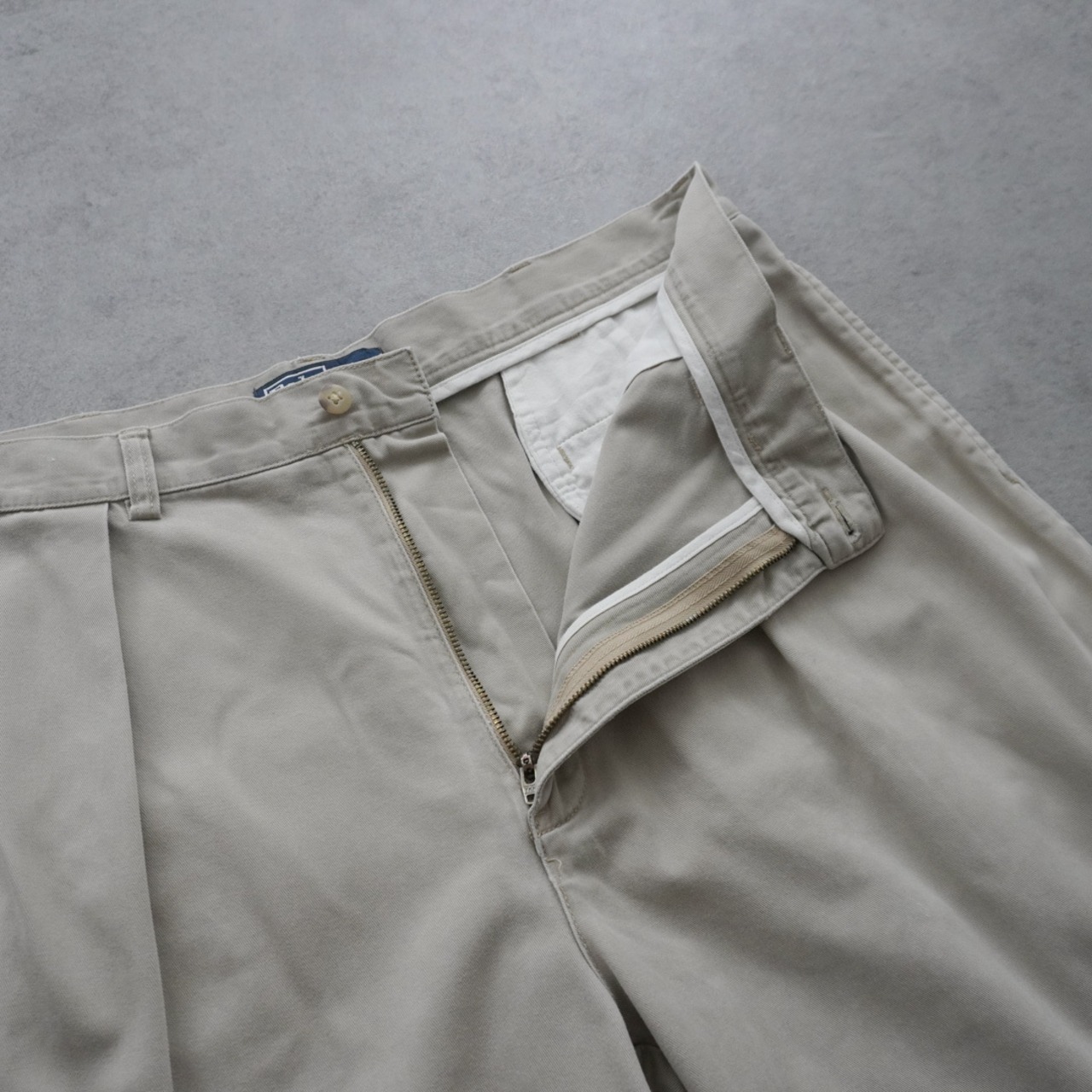 Polo by Ralph Lauren "TYLER SHORTS" beige [W38] 古着 - 5