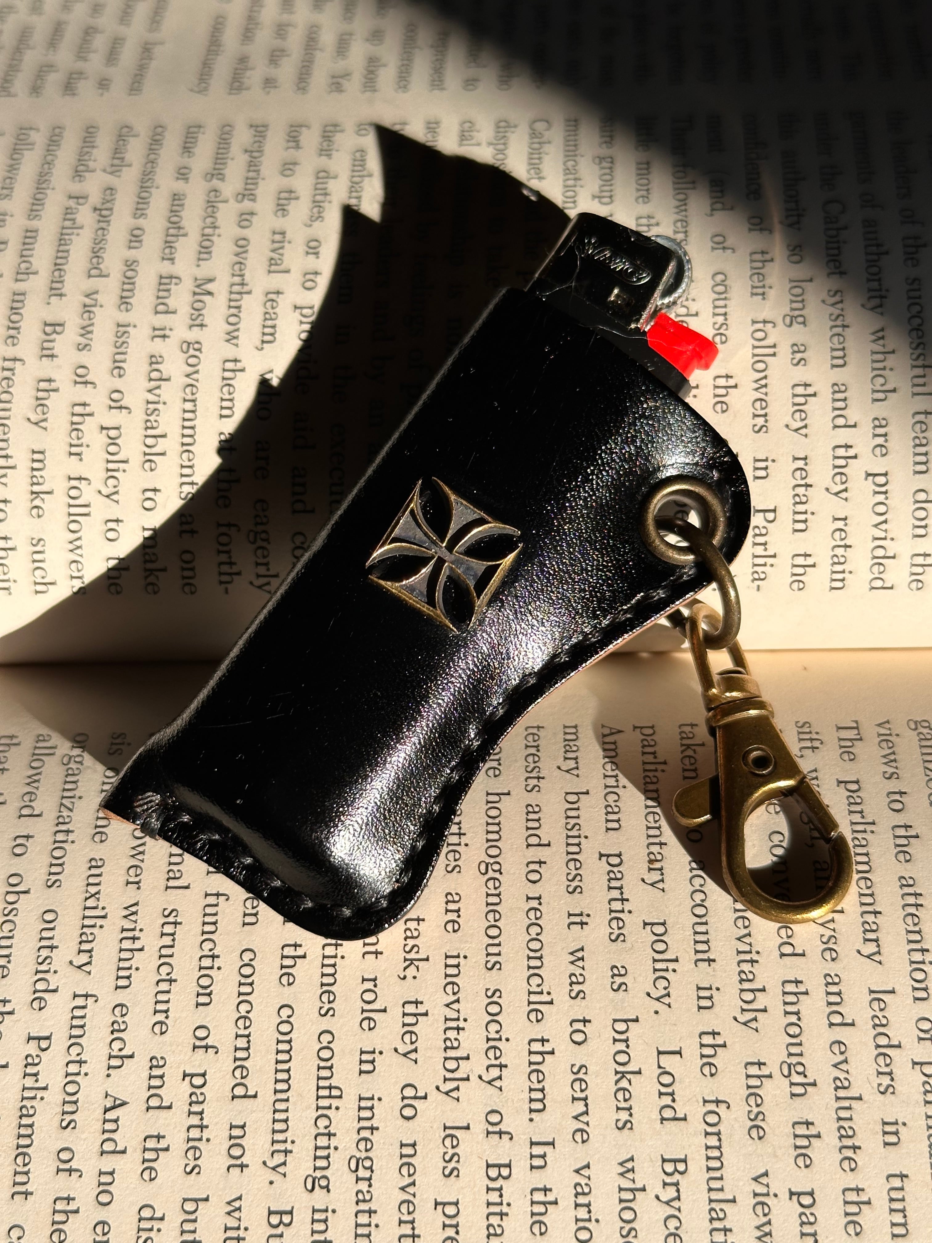 レザーライターケース 本革使用 アイアンクロス | 80tees craft