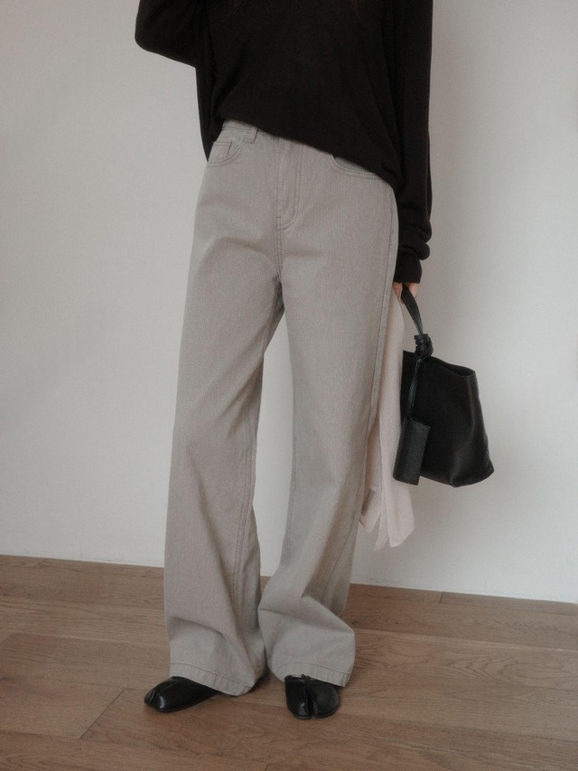 Corduroy Wide Straight Pants
