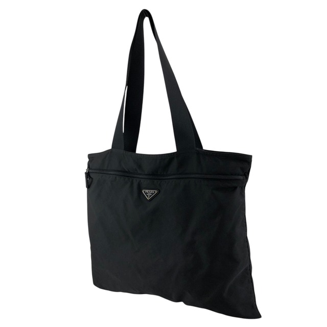 PRADA プラダ ハンドバッグ ブラック トライアングルロゴ ナイロン トートバッグ vintage ヴィンテージ オールド raasxi