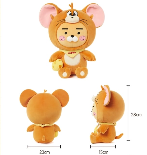 トムとジェリー カカオフレンズ コラボ チュンシク タフィー ぬいぐるみ 韓国 韓国 カカオフレンズ KAKAO FRIENDS トムアンドジェリーコラボ