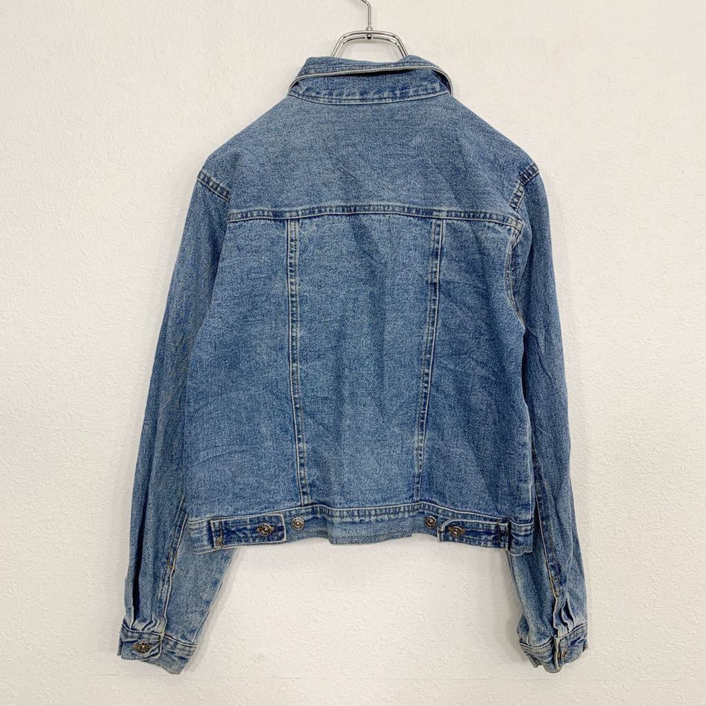 Star Ride デニムジャケット レディース XS〜S ブルー 花柄 刺繍 G