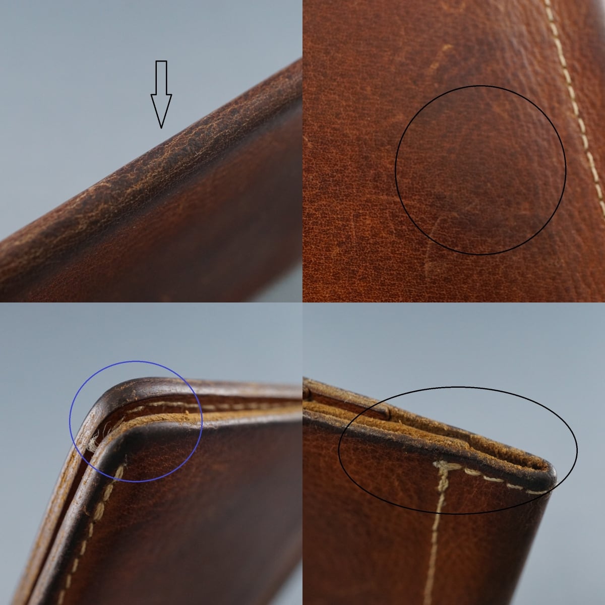 IL BISONTE イルビゾンテ 2つ折りパスケース USED品 カード入れ 定期