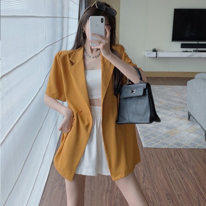 スタイルルーズカジュアルジャケット ハンチェンe639760015