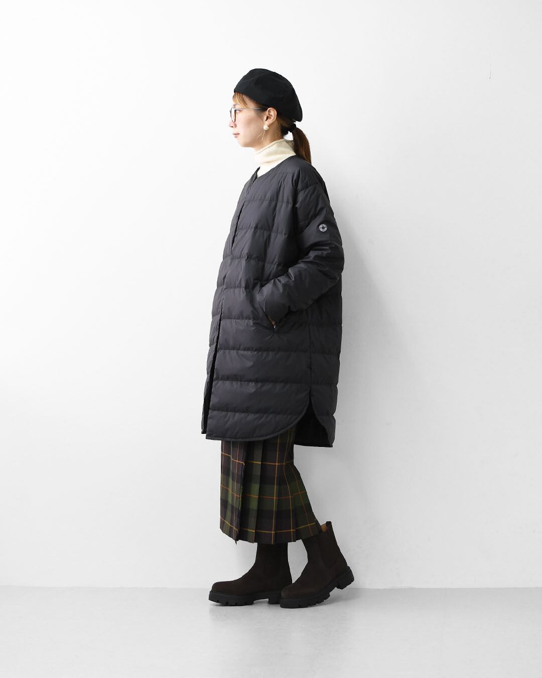ORCIVAL [オーチバル・オーシバル] W ROUND NECK LONG COAT [OR-A0602