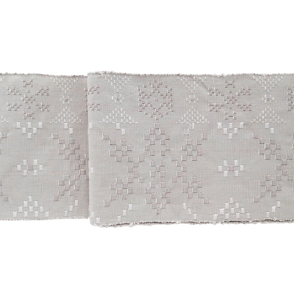 半巾帯 en coton「雪花（せっか）」 snow gray | OLN web shop